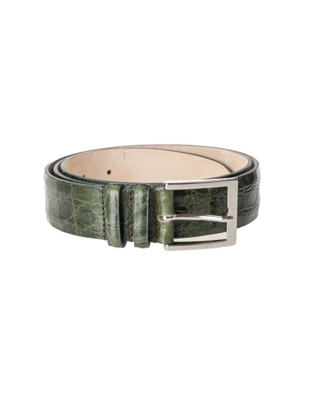 Shop FABRIZIO MANCINI  Belt: Fabrizio Mancini crocodile belt.
Composition: 100% leather.
Made in Italy.. 0002CFL-V